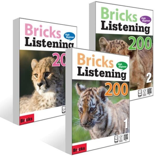 예스24도서 Bricks Listening High Beginner 200 1~3권 세트 - 최저가 43,200원