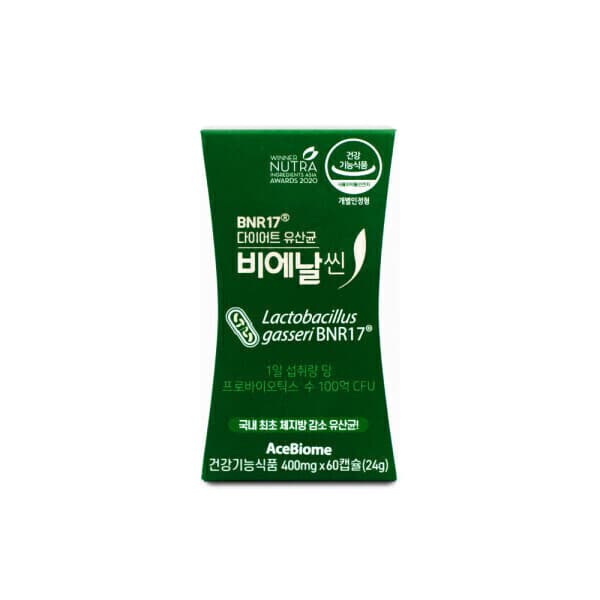 아이지비 비에날씬 BNR17 다이어트 유산균 400mg x 60캡슐 x 1박스 - 최저가 43,720원
