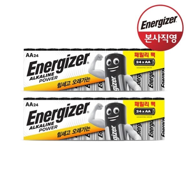 주식회사온누리스토어 에너자이저 알카라인 건전지 AA 24입 X 2개