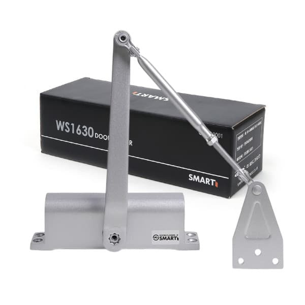 도어록닷컴 Smart 스마트 도어클로저 WS1630 실버 정지형 스톱형 - 최저가 28,300원