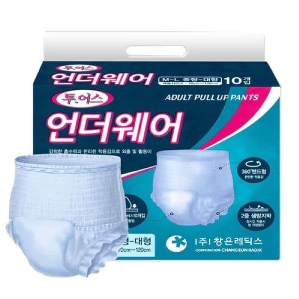 ● 파워이천● 투어스기저귀 요실금 팬티 언더웨어 중대형 80매