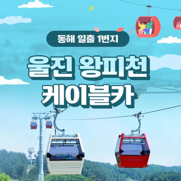 놀유니버스 울진 왕피천 케이블카 - 최저가 7,200원