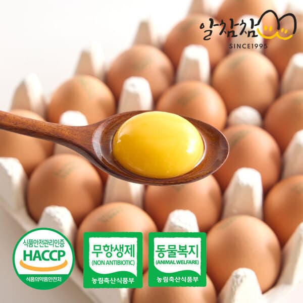 알참참 알참참 HACCP 동물복지 유정란 60구