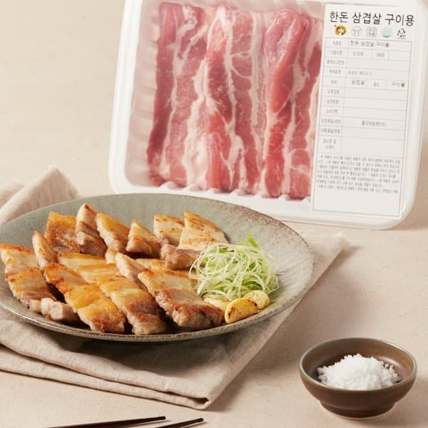 이마트몰쓱배송 냉장한돈 삼겹살 구이용 500g