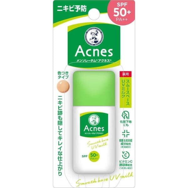 코디언스8호 아크네스 Acnes 멘솔레탐 UV 틴트 밀크 SPF50+ PA+++ 30g