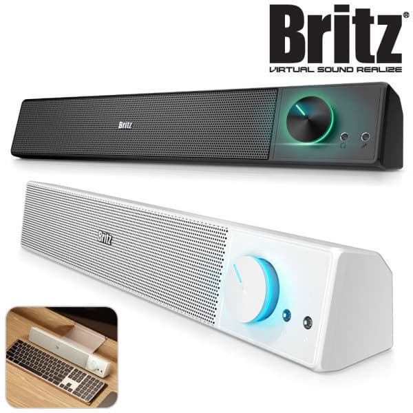 브리츠샵 BZ-L1 게이밍 사운드바 스피커 RGB조명 USB전원 - 최저가 19,800원