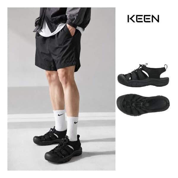 롯데아이몰 킨 샌들 뉴포트 H2 남성 트리플 블랙 1022258 - 최저가 108,290원