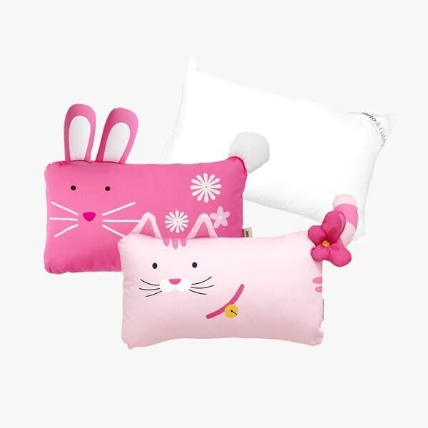 CJ온스타일 동물 미니베개커버 2+솜1 세트 - 최저가 53,000원
