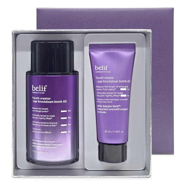 스킨페이스 빌리프 유쓰 크리에이터-에이지 넉다운밤 AD 75+35ml - 최저가 62,800원