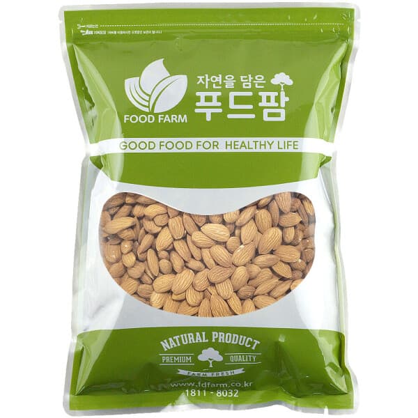 푸드팜몰 아몬드 캘리포니아 햇 생아몬드 1kg A급