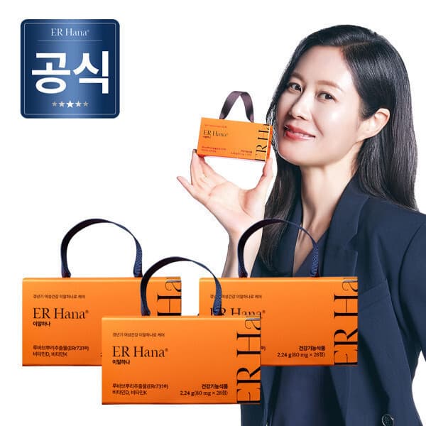 이알하나 이알하나 ERr731 여성 갱년기 영양제 80mg x 28정 3세트