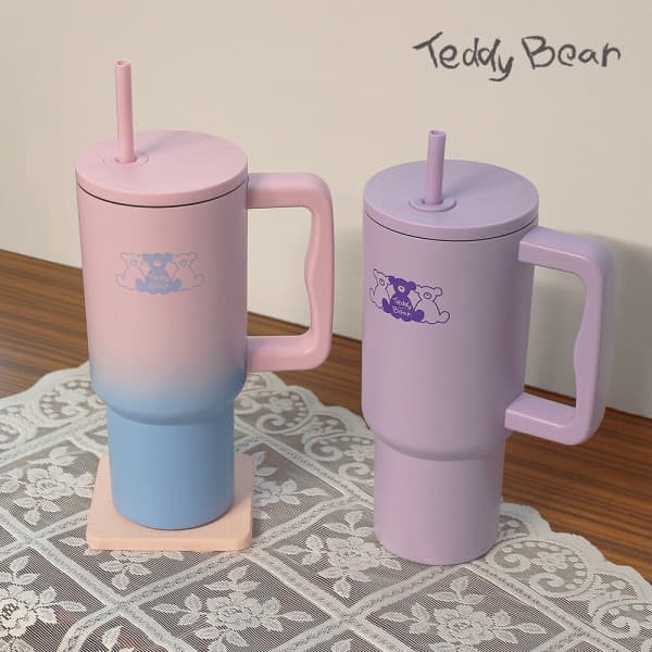 틀FRAME TR 테디베어 보온 보냉 텀블러 900ml - 최저가 24,900원