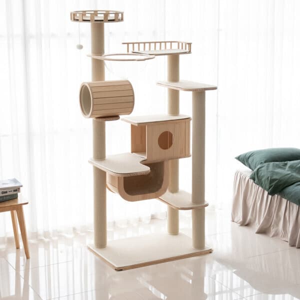 가르르 가르르 고양이 원목 캣폴 갤럭시캣타워 - 최저가 279,000원