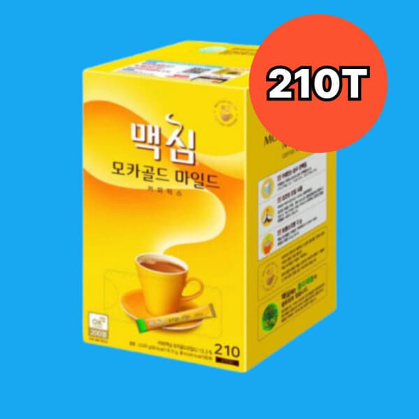 컴퍼니공이일오 맥심 모카골드 마일드 커피믹스 210개입