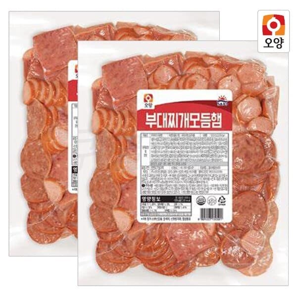 W쇼핑TV홈쇼핑 사조오양 부대찌개 모듬햄 1kg x 2개