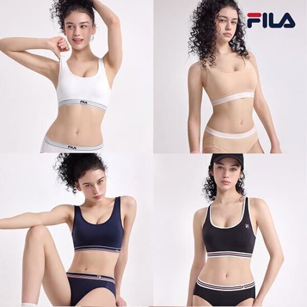 GS_SHOP_TV FILA 스포츠브라탑 4세트 시즌3 몰드부착식