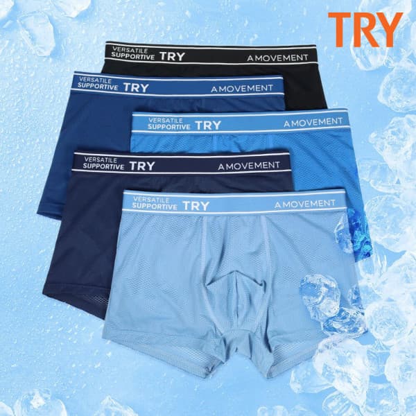 베스트언더웨어 TRY 남성용 아이스쿨 메쉬 드로즈 5종세트