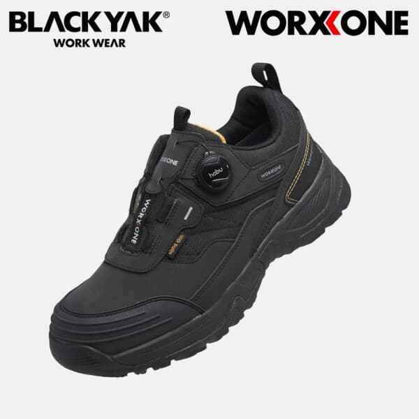 밀리엔 블랙야크 웍스원 안전화 WX-102BK 다이얼 논슬립 방수