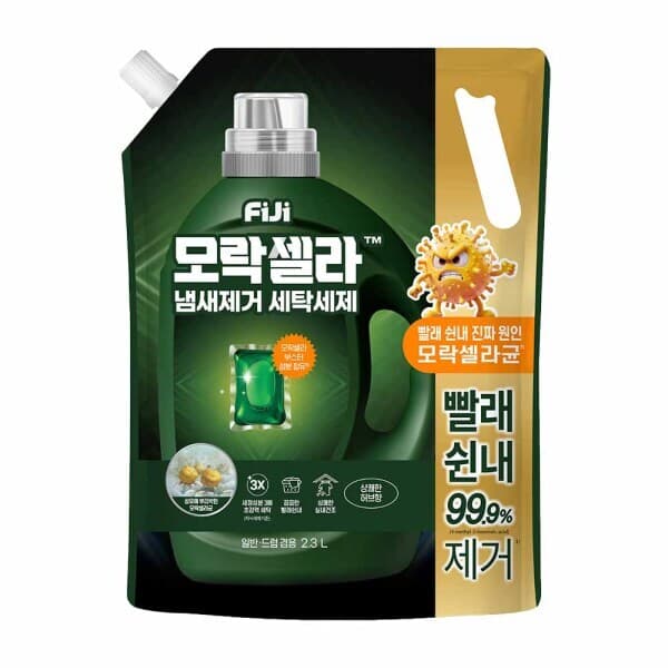LG생활건강-스타배송 피지 모락셀라 액체세제 2.3L 리필 허브향
