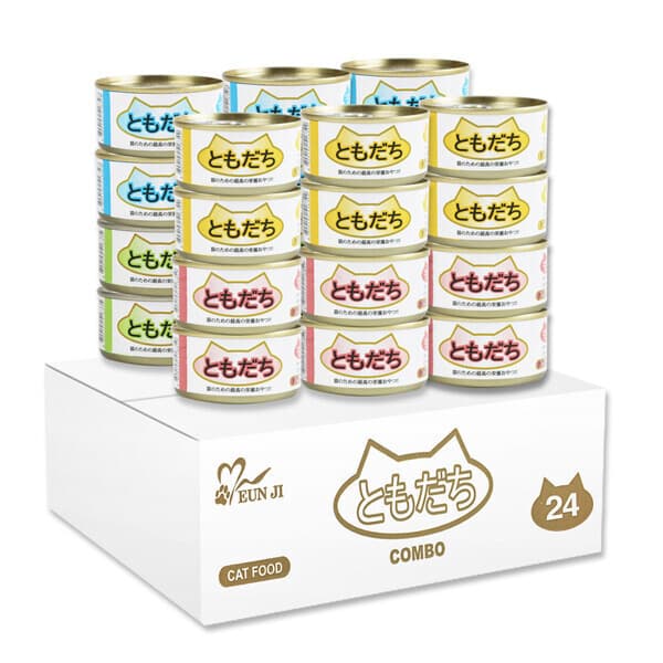 멍멍스타 도모다찌 고양이캔 콤보 80g x 24개