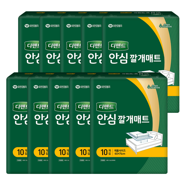 fashionplus 디펜드 안심 깔개매트 10P X 10팩