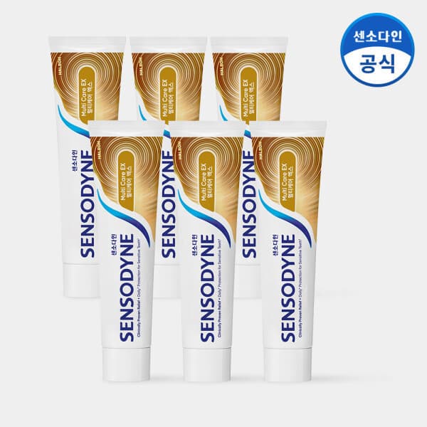 센소다인공식몰 센소다인 멀티케어 EX 민감성 치약 100g x6개