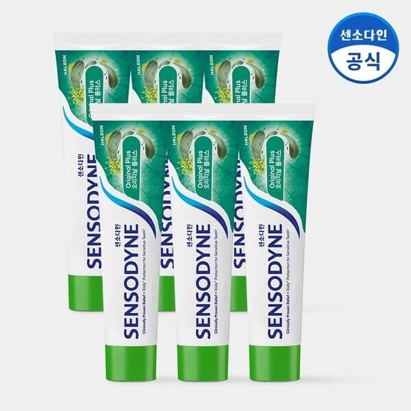 CJ온스타일 오리지날 플러스 민감성 치약 100g x6개