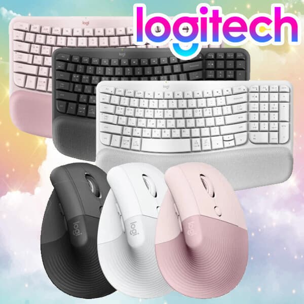 조군Mall 로지텍 WAVE KEYS 무선 키보드 마우스 세트