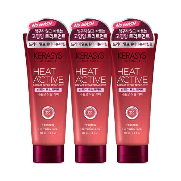 애경-스타배송 케라시스 히트액티브 극손상 트리트먼트 220ml 3개 - 최저가 21,230원
