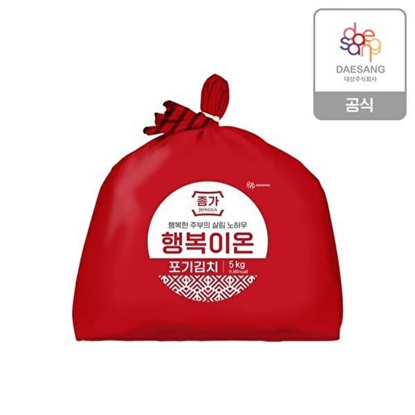 SK스토아TV쇼핑 종가 행복이온 포기김치 5kg