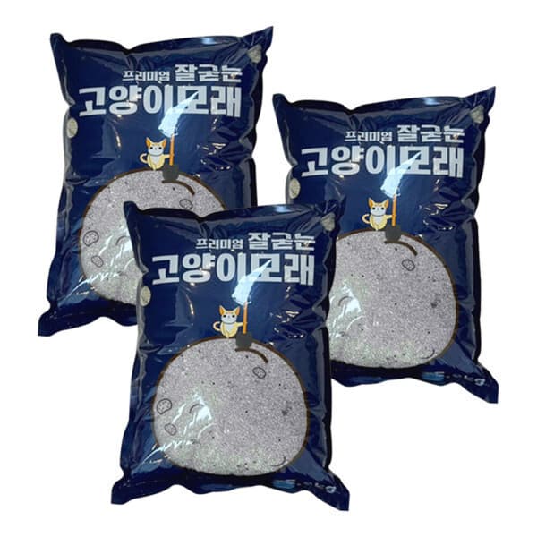 주식회사세화 2+1 고양이모래 프리미엄 5.8kgx3개 무향 와이오밍 벤토나이트