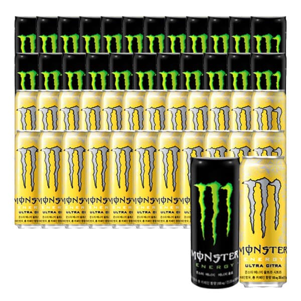 코카콜라-스타배송 몬스터 에너지 그린+시트라 355ml 48캔