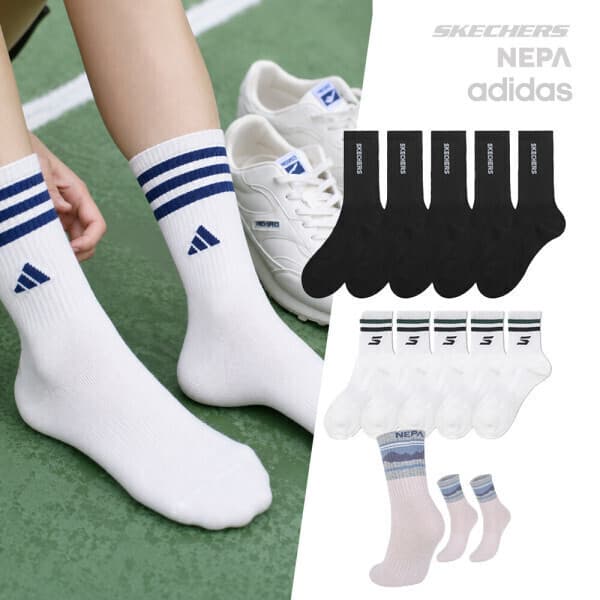 THESOX 아디다스 스케쳐스 네파 데일리 스포츠 양말 - 최저가 10,900원