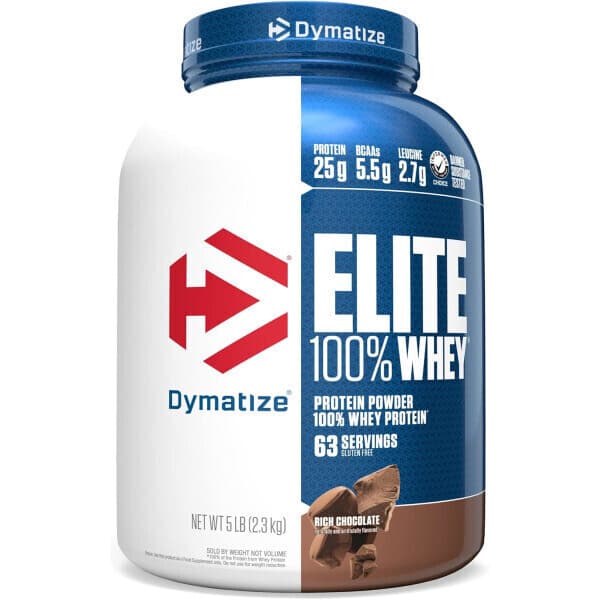 캘리비타 다이마타이즈 엘리트 100% 웨이프로틴 파우더 리치초코렛 2.3kg