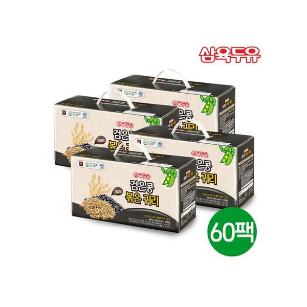 롯데 홈쇼핑 삼육식품 삼육두유 검은콩볶은귀리 60팩