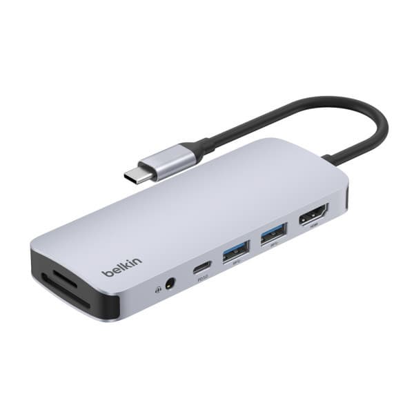 벨킨공식판매원 7in1 C타입 멀티 허브 100W 충전 4K 60Hz AVC009fq