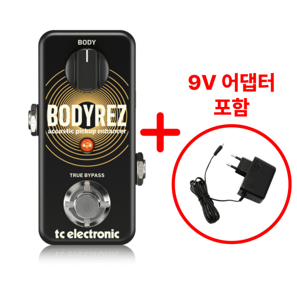 (주)친구와함께 TC 일렉트로닉 바디레즈 어쿠스틱 픽업 인핸서 BODYREZ 기타 이펙터 + 어댑터