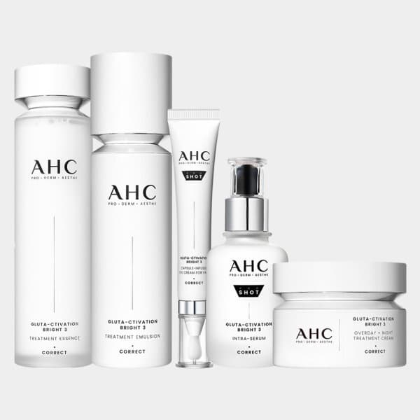 AHC_공식스토어 AHC 프로샷 글루타 액티베이션 브라이트닝 5종 세트 (세럼+아이크림+에멀젼+에센스+크림) - 최저가 104,300원