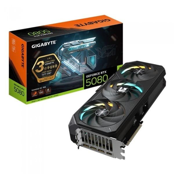 린드STORE 기가바이트 GIGABYTE 지포스 RTX 5080 GAMING OC D7 16GB