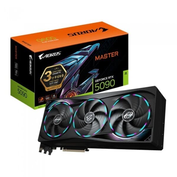 린드STORE 기가바이트 GIGABYTE AORUS 지포스 RTX 5090 MASTER D7 32GB