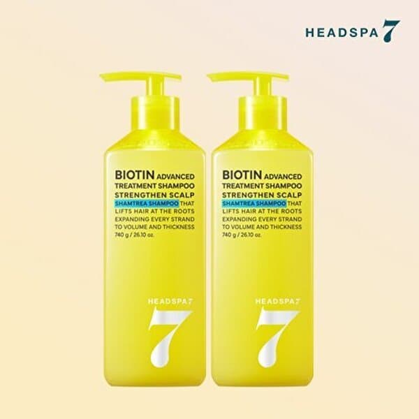 SK스토아TV쇼핑 헤드스파7 비오틴 트리트먼트 샴푸 740gx2