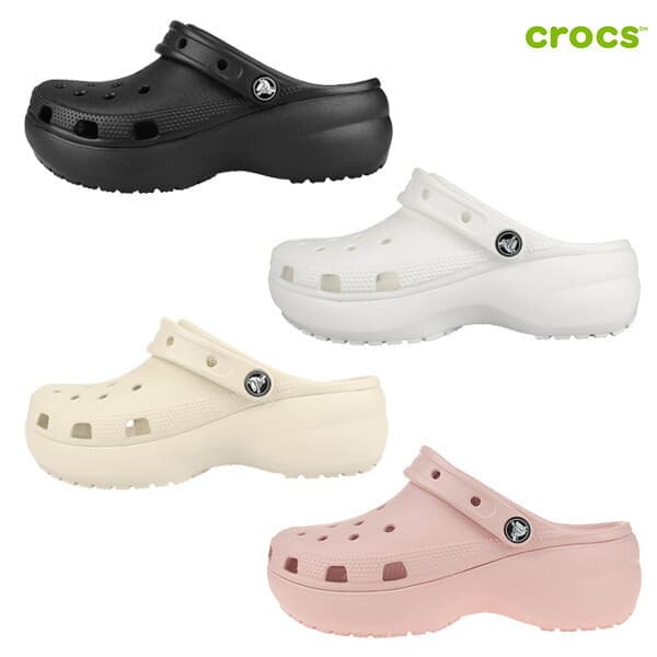 롯데아이몰 크록스 CROCS 클래식 플랫폼 클로그 206750 001 100 2Y2 6UR - 최저가 55,680원
