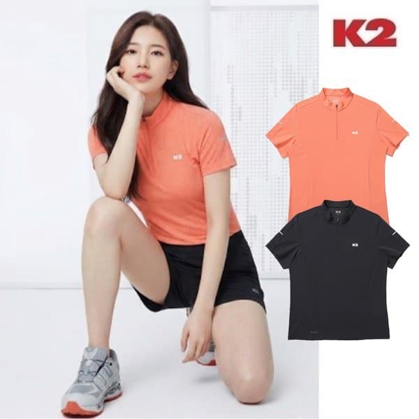 신세계백화점 기능성 여성용 홀리텍(HOLITEC) 반팔 집업 티셔츠 KWM24214 - 최저가 36,040원