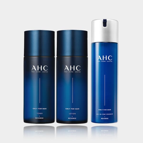 AHC_공식스토어 AHC 온리포맨 기초 3종 (토너+로션+올인원에센스)