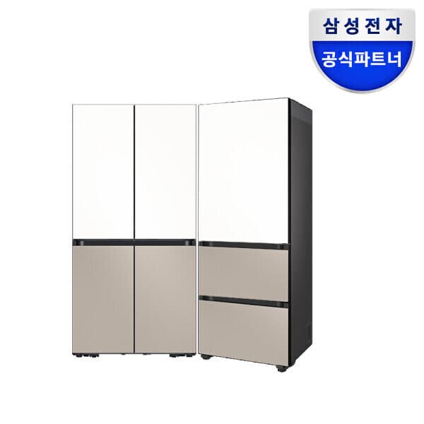 삼성공식파트너평강 비스포크 키친핏 냉장고 김치냉장고 세트 RM70F63R2ZG RQ33DB74D2AP 화이트+베이지 - 최저가 3,649,000원