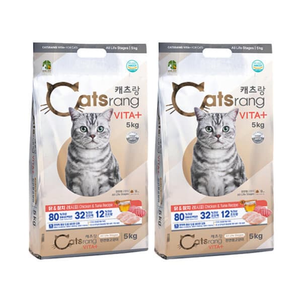 펫샵보이즈 캐츠랑 전연령 비타플러스 5kg X 2개