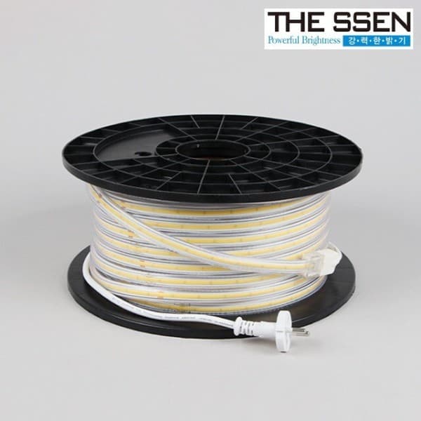 공간엘이디 더쎈 LED 라인 논네온 플렉시블 COB 220V 50M 면발광 LED바 방수 - 최저가 168,330원