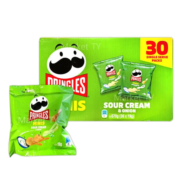 마켓티와이 프링글스 미니스 사워크림 앤 어니언 570g (19g x 30)