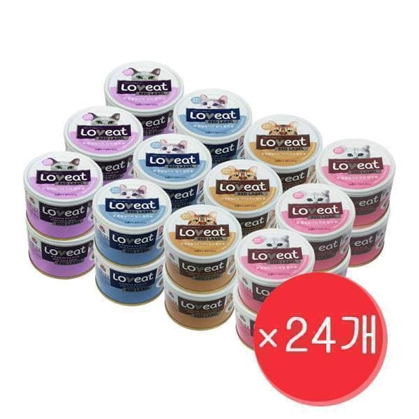 구독 사조 러브잇 레드라벨 고양이캔 160g x 24개