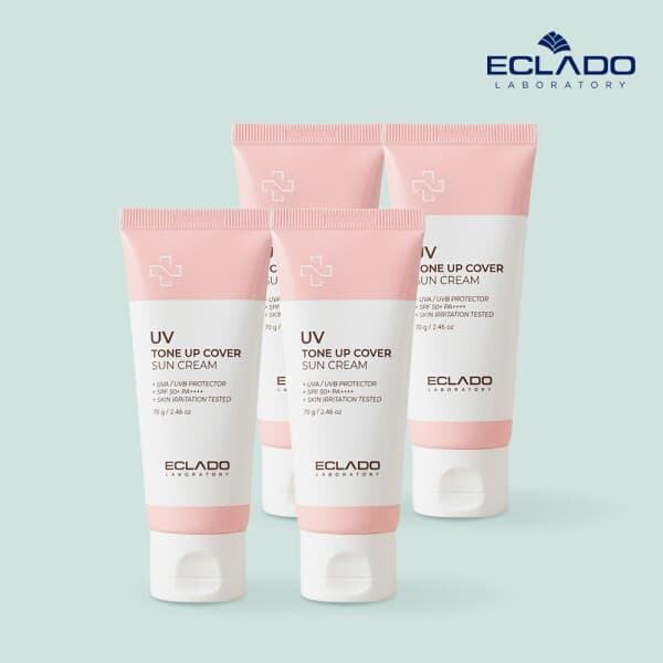 롯데 아이몰 에끌라두 UV 톤업커버 무기자차 선크림 70g 4개